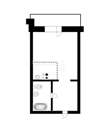 
   Продам студию, 25.6 м², Ленина ул, 23а

. Фото 4.