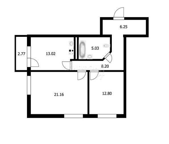 
   Продам 2-комнатную, 68.8 м², 1905 года ул, 85/2

. Фото 17.