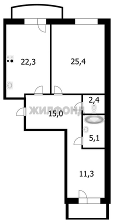 
   Продам 2-комнатную, 84.5 м², Карла Маркса пр-кт, 24А

. Фото 12.
