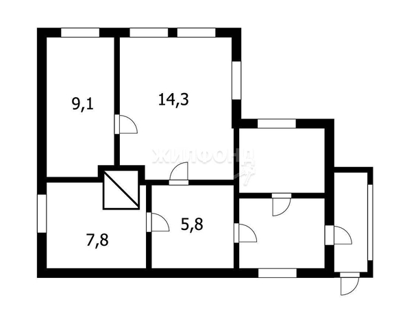 
   Продам дом, 55 м², Новосибирск

. Фото 13.