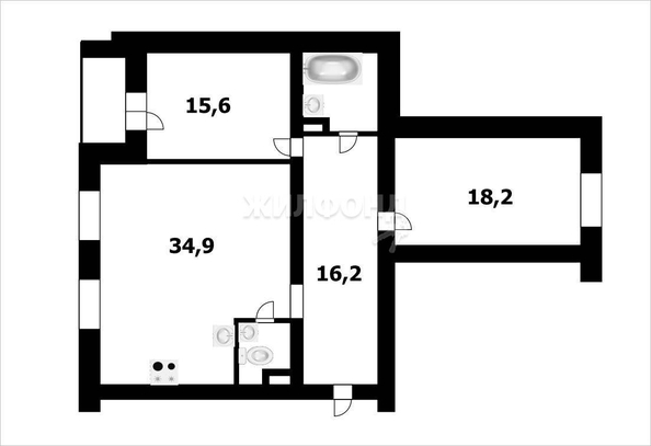 
   Продам 3-комнатную, 90.9 м², Адриена Лежена ул, 29/1

. Фото 1.