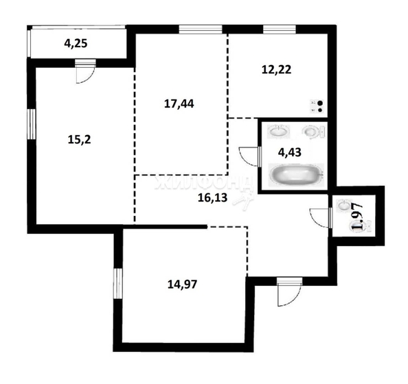 
   Продам 3-комнатную, 82.8 м², Тимирязева ул, 73/1

. Фото 30.