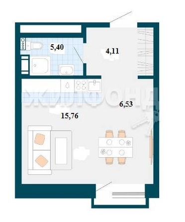 
   Продам 1-комнатную, 31.4 м², Серебряное озеро ул, 14

. Фото 8.