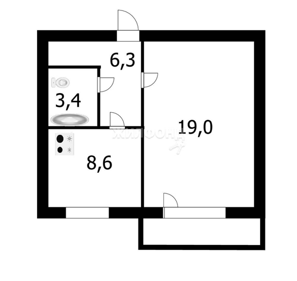 
   Продам 1-комнатную, 37.5 м², Свечникова ул, 4/1

. Фото 14.