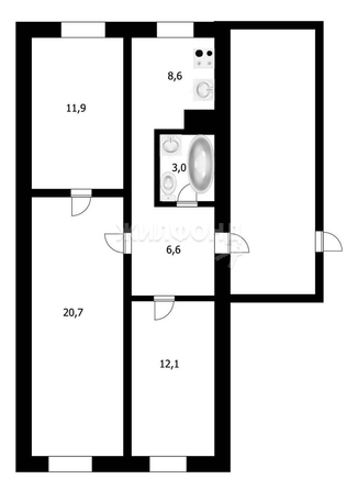 
   Продам 3-комнатную, 62.9 м², Мостовая ул, 3

. Фото 3.