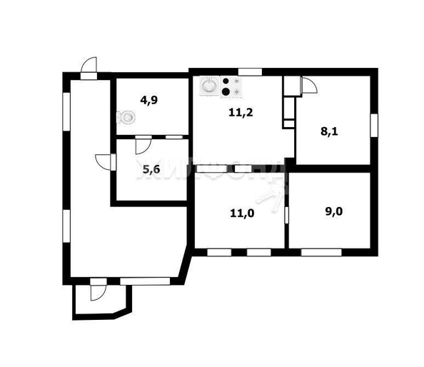 
   Продам дом, 50.2 м², Новосибирск

. Фото 7.