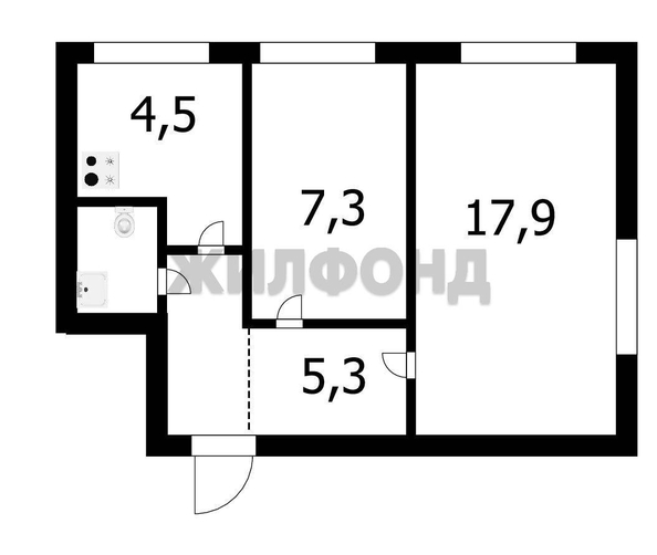 
   Продам 2-комнатную, 36.7 м², Дмитрия Донского ул, 24

. Фото 10.