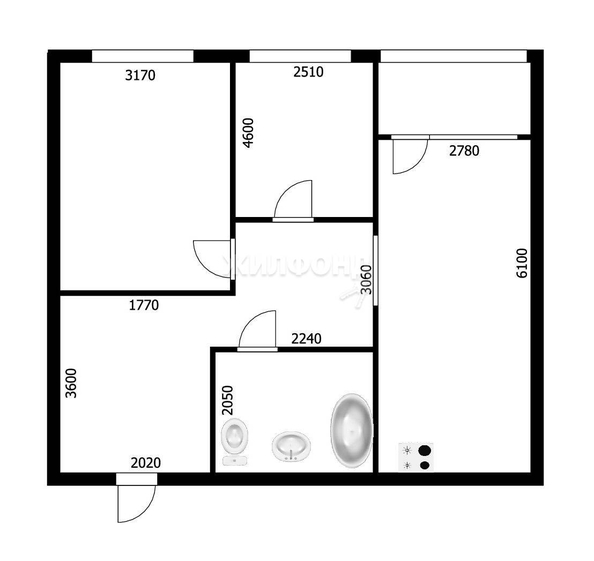 
   Продам 3-комнатную, 100 м², Краснообск, 246

. Фото 1.