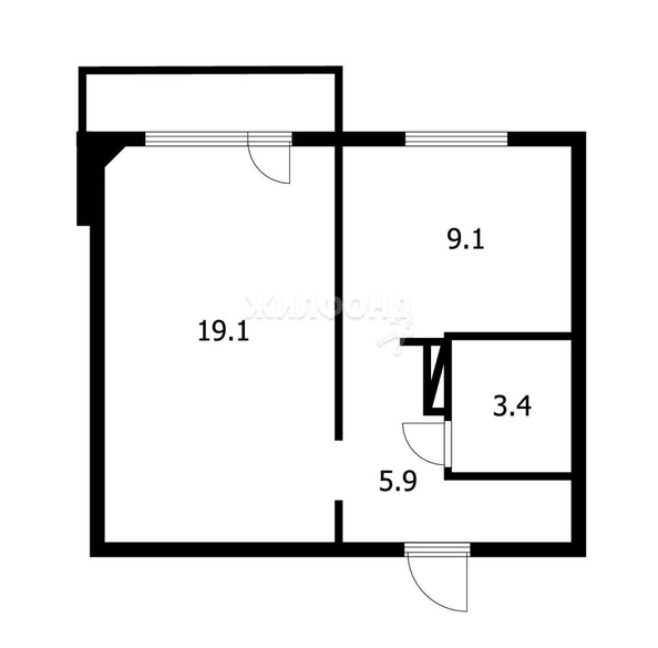 
   Продам 1-комнатную, 37.5 м², Тайгинская ул, 22/1

. Фото 16.