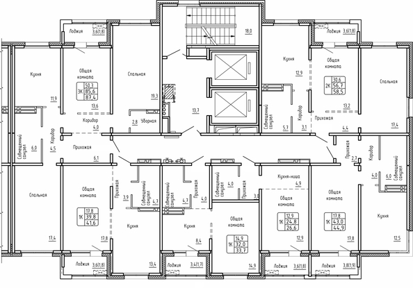 
   Продам 1-комнатную, 44.9 м², Самоцветы, Бирюза дом 2

. Фото 2.