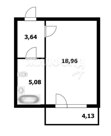 
   Продам студию, 27.7 м², Вертковская ул, 121

. Фото 12.