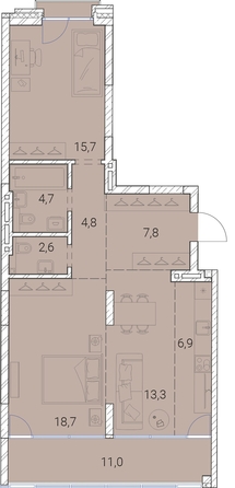 
   Продам 2-комнатную, 85.5 м², Тайм Сквер

. Фото 37.