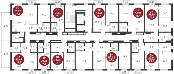 
   Продам 1-комнатную, 38.05 м², Скандинавские кварталы, дом 1

. Фото 1.