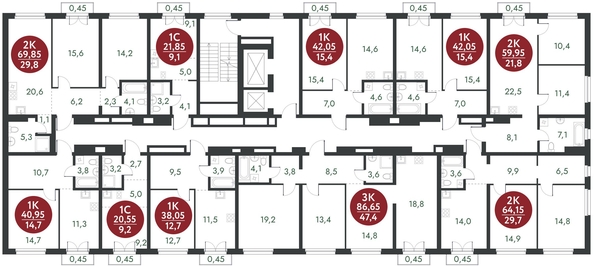 
   Продам 3-комнатную, 86.65 м², Скандинавские кварталы, дом 1

. Фото 1.