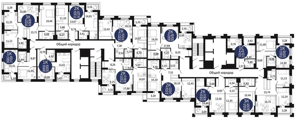 
   Продам 2-комнатную, 64.75 м², Первый на Рябиновой

. Фото 1.