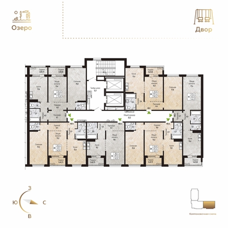 
   Продам 1-комнатную, 44.2 м², Новый горизонт, дом 3

. Фото 1.