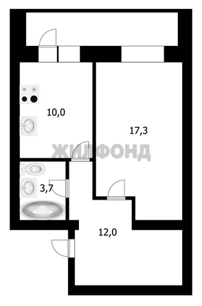 
   Продам 1-комнатную, 43 м², Романтиков ул, 3

. Фото 16.