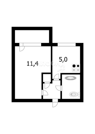 
   Продам 1-комнатную, 20.9 м², Доватора ул, 19/2

. Фото 17.