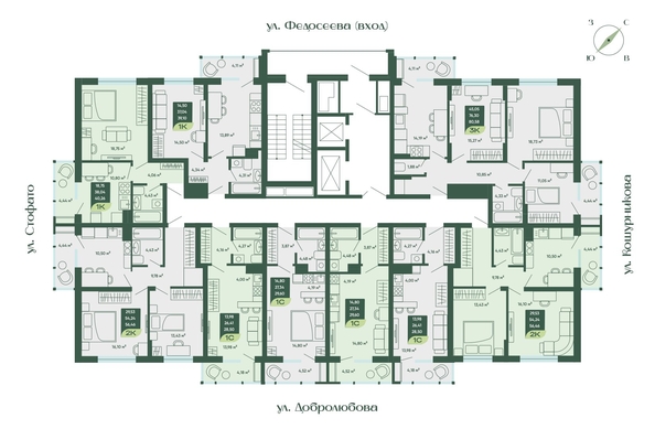 
   Продам 1-комнатную, 40.26 м², Мичурин

. Фото 1.