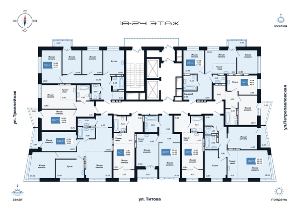 
   Продам 3-комнатную, 67.77 м², Салют, дом 2

. Фото 1.