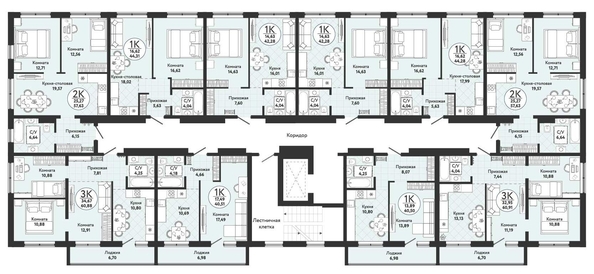 
   Продам 1-комнатную, 40.5 м², Одоевский, дом 4

. Фото 1.