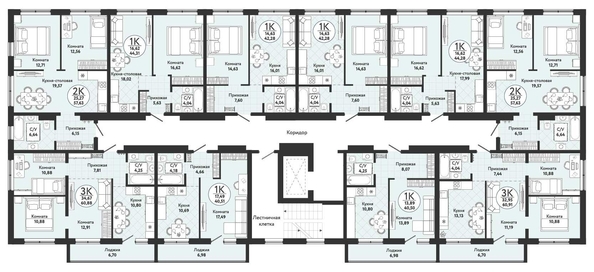 
   Продам 1-комнатную, 44.31 м², Одоевский, дом 4

. Фото 1.