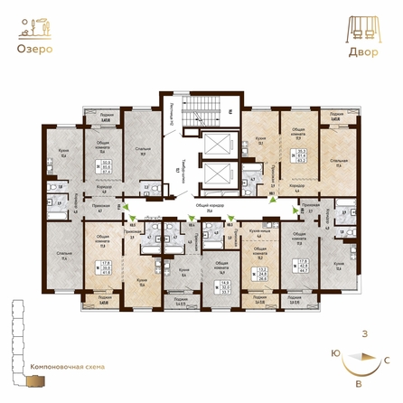 
   Продам 1-комнатную, 44.7 м², Новый горизонт, дом 4

. Фото 1.