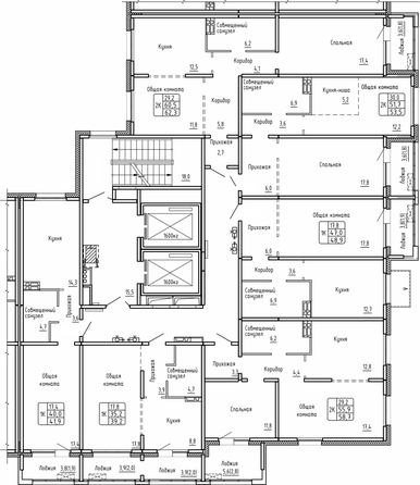 
   Продам 1-комнатную, 41.9 м², Самоцветы, Бирюза дом 2

. Фото 1.