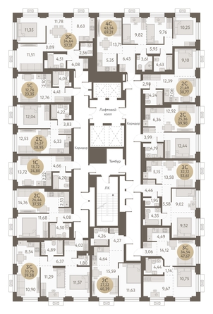 
   Продам 3-комнатную, 59.38 м², Urban-peaks (Городские вершины)

. Фото 1.