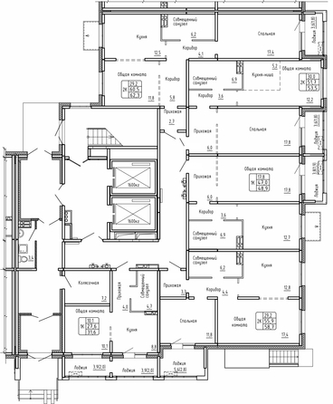 
   Продам 2-комнатную, 62.3 м², Самоцветы, Бирюза дом 2

. Фото 1.