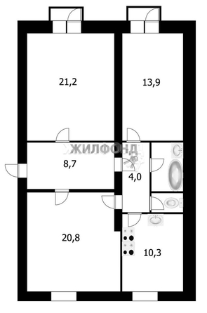 
   Продам комнату, 20.7 м², Учительская ул, 1

. Фото 2.