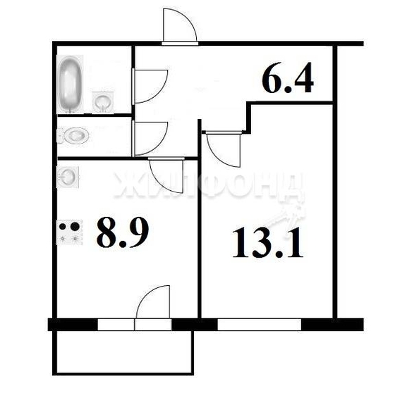 
   Продам 1-комнатную, 32 м², Зорге ул, 84

. Фото 10.