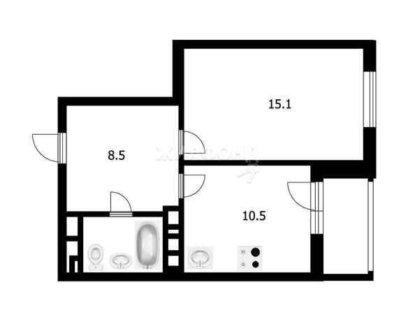 
   Продам 1-комнатную, 38.4 м², Оловозаводская ул, 13

. Фото 12.