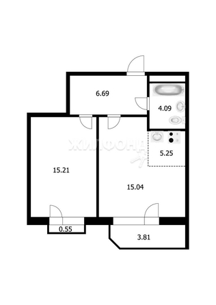 
   Продам 2-комнатную, 46.5 м², Некрасова ул, 45

. Фото 36.