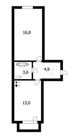 
   Продам 1-комнатную, 38.3 м², Лобачевского ул, 75

. Фото 7.