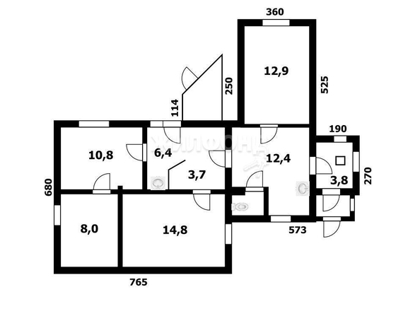 
   Продам дом, 75.7 м², Новосибирск

. Фото 20.