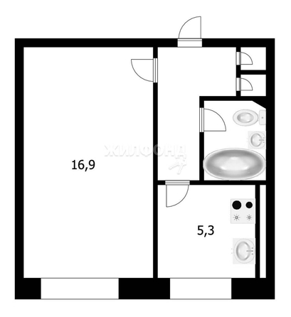 
   Продам 1-комнатную, 29.4 м², Саввы Кожевникова ул, 9

. Фото 9.