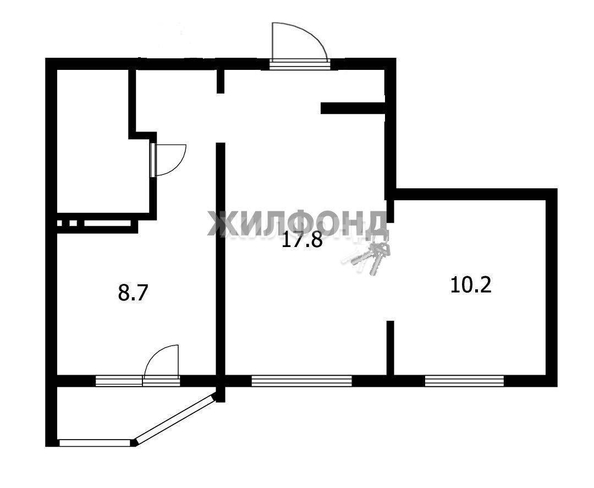 
   Продам 3-комнатную, 45.1 м², Ясный Берег ул, 33

. Фото 29.