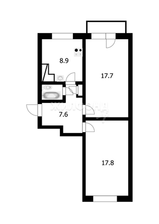 
   Продам 2-комнатную, 55.5 м², Плахотного ул, 37

. Фото 11.