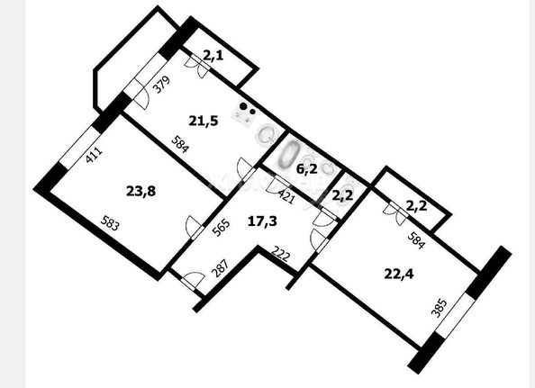 
   Продам 3-комнатную, 98.1 м², Орджоникидзе ул, 47

. Фото 26.