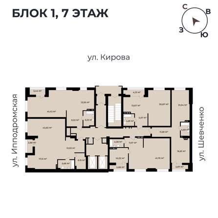 
   Продам 3-комнатную, 88.4 м²,  Римский квартал, 2 очередь

. Фото 11.