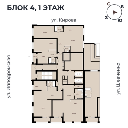 
   Продам 3-комнатную, 85.99 м²,  Римский квартал, 2 очередь

. Фото 11.