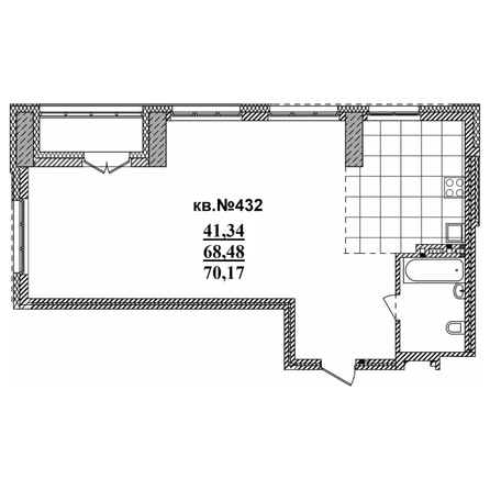 
   Продам 3-комнатную, 78.25 м²,  Римский квартал, 2 очередь

. Фото 1.