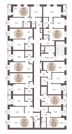 
   Продам 1-комнатную, 39.3 м², Зеленый город, дом 1

. Фото 1.