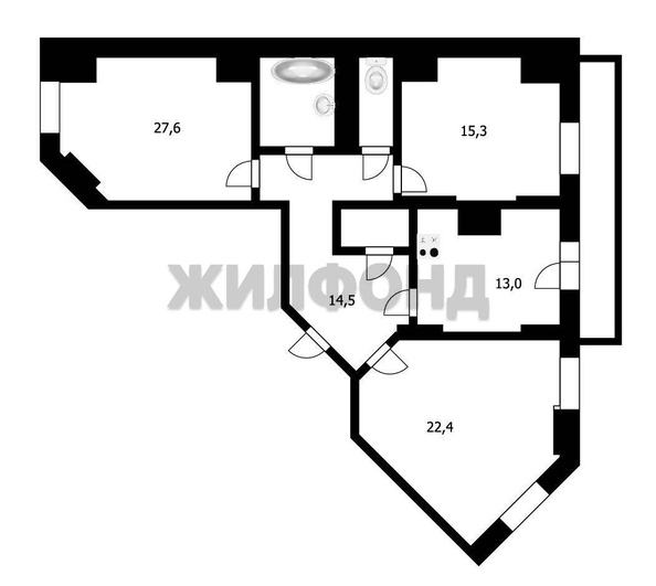
   Продам 3-комнатную, 91.8 м², Чехова ул, 111

. Фото 17.