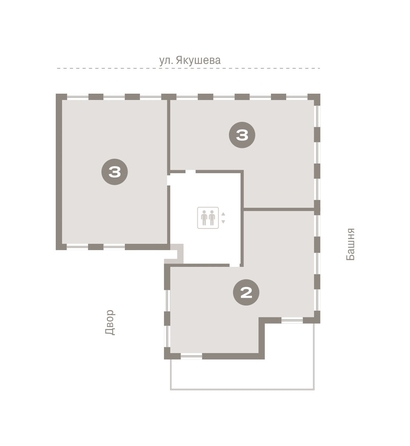 
   Продам 2-комнатную, 175.79 м², На Декабристов, дом 6-2

. Фото 16.