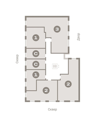 
   Продам 2-комнатную, 55.12 м², Пшеница, дом 4

. Фото 12.