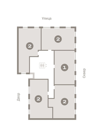 
   Продам 1-комнатную, 55.74 м², Пшеница, дом 4

. Фото 12.