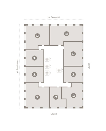 
   Продам 2-комнатную, 65.84 м², Мылзавод, дом 8

. Фото 13.