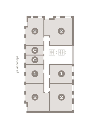 
   Продам 1-комнатную, 54.11 м², Авиатор, дом 3

. Фото 6.